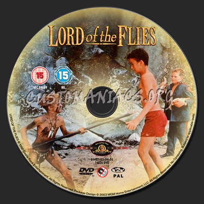 Lord of the Flies (1990) dvd label