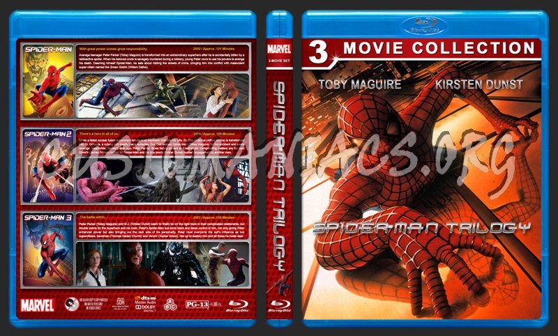 Spider-Man Trilogy blu-ray cover