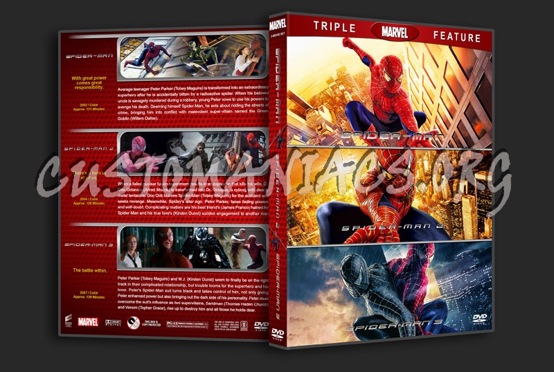 Spider-Man Triple Feature dvd cover
