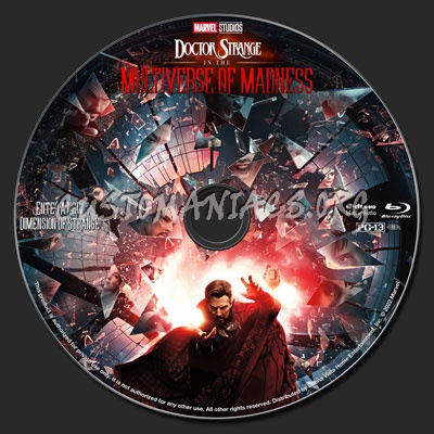 Doctor Strange in the Multiverse of Madness blu-ray label