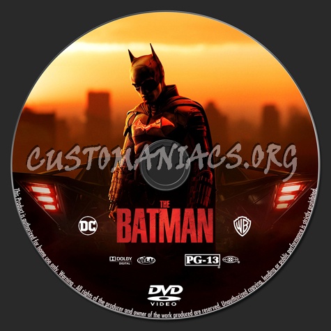 The Batman dvd label