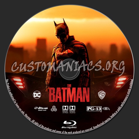 The Batman blu-ray label