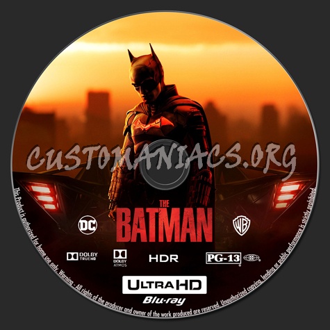 The Batman 4K blu-ray label