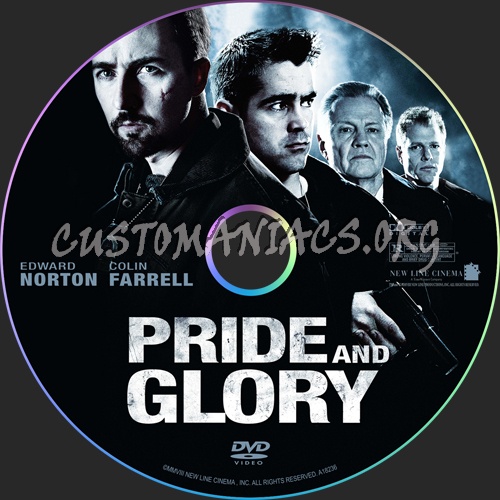 Pride And Glory dvd label