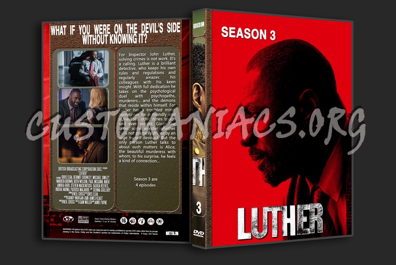 Luther 1-5 complete with Spine dvd cover