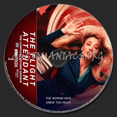 The Flight Attendant Season 2 dvd label