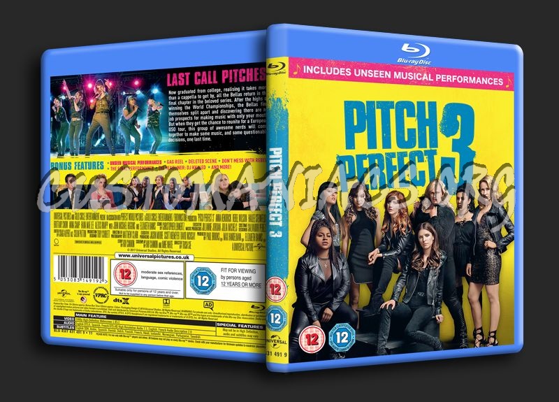 Pitch Perfect 3 blu-ray cover