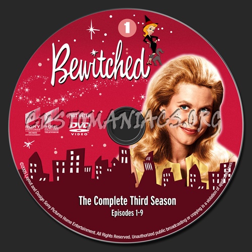 Bewitched - Season 3 dvd label