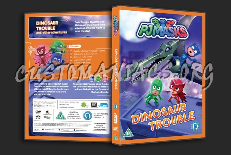 PJMasks Dinosaur Trouble dvd cover