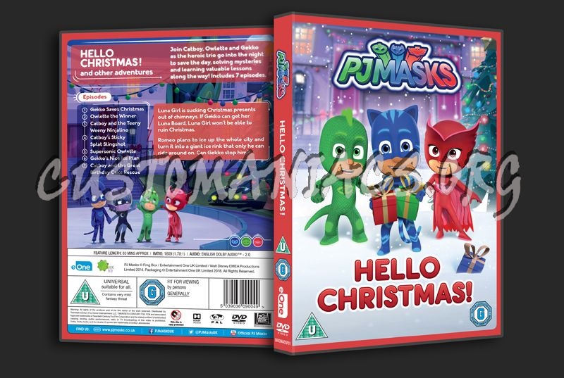 PJMasks Hello Christmas! dvd cover