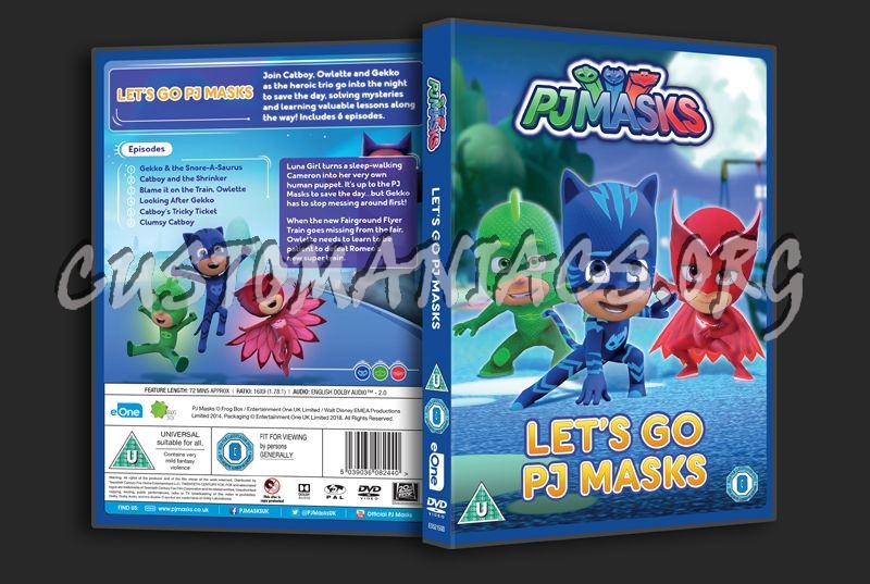 PJMasks Let's Go PJ Masks dvd cover