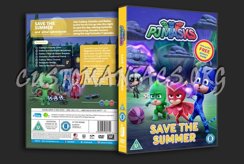 PJMasks Save the Summer dvd cover