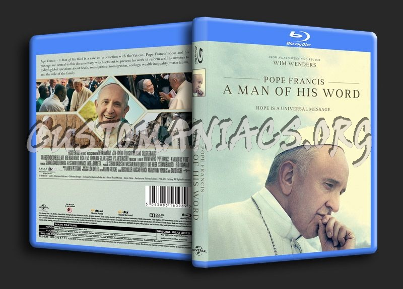 Pope Francis A Man of His Word blu-ray cover