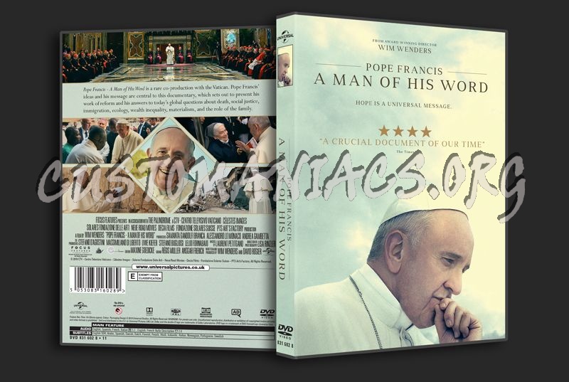 Pope Francis A Man of His Word dvd cover