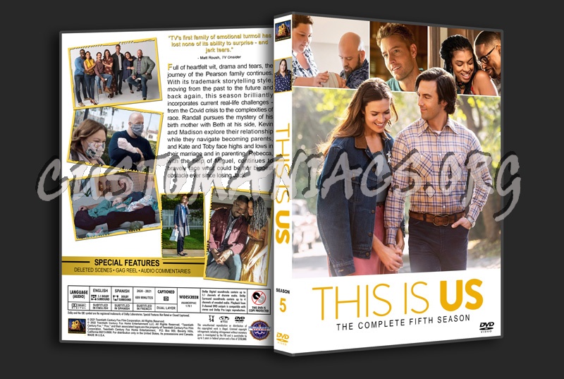 This Is Us - Season 5 dvd cover