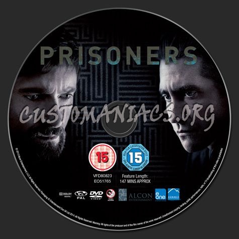 Prisoners dvd label