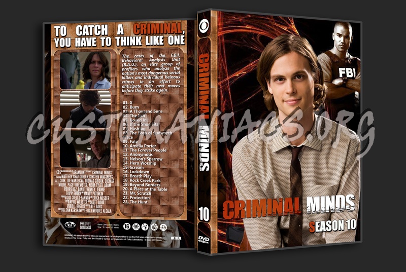 Criminal Minds season 10 dvd cover