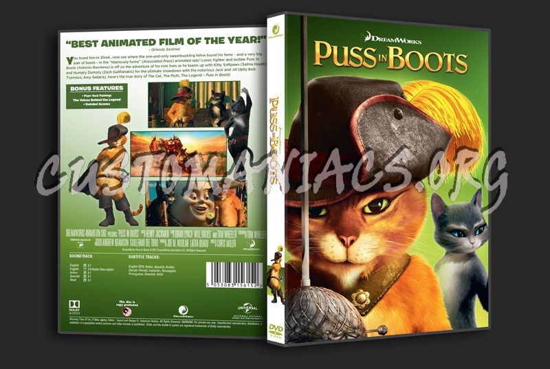 Puss in Boot dvd cover