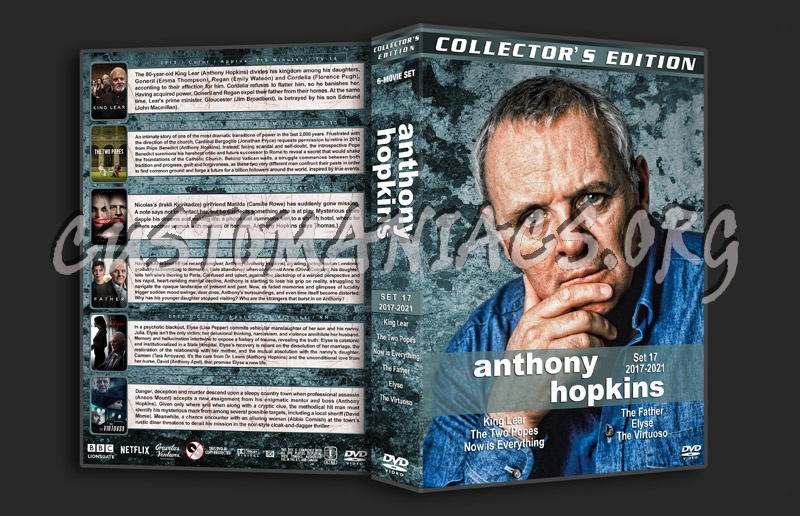 Anthony Hopkins Film Collection - Set 17 (2017-2021) dvd cover