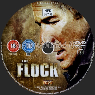 The Flock dvd label