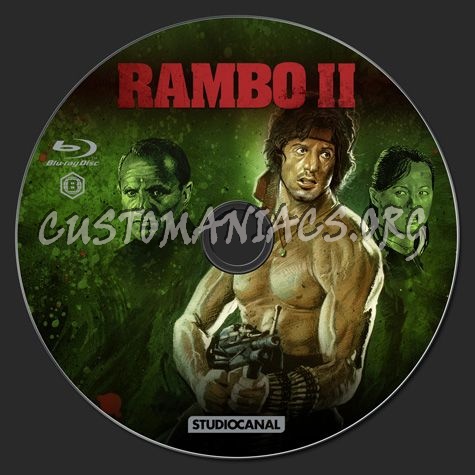 Rambo 2 blu-ray label