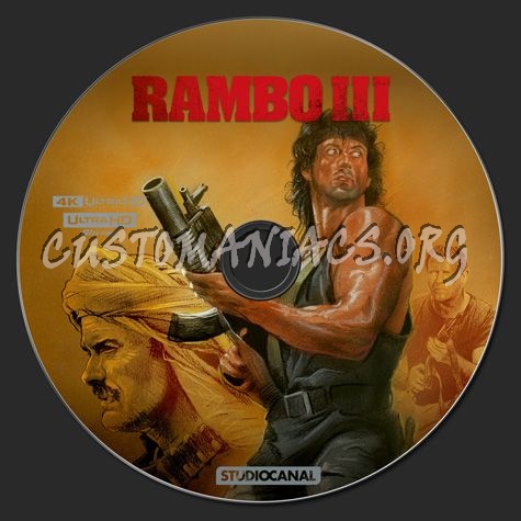 Rambo 3 4K blu-ray label