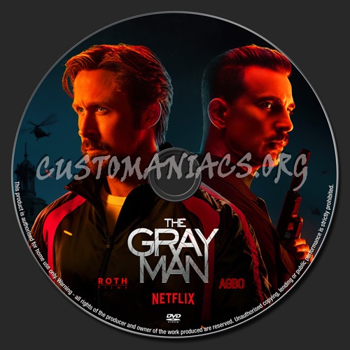 The Gray Man dvd label