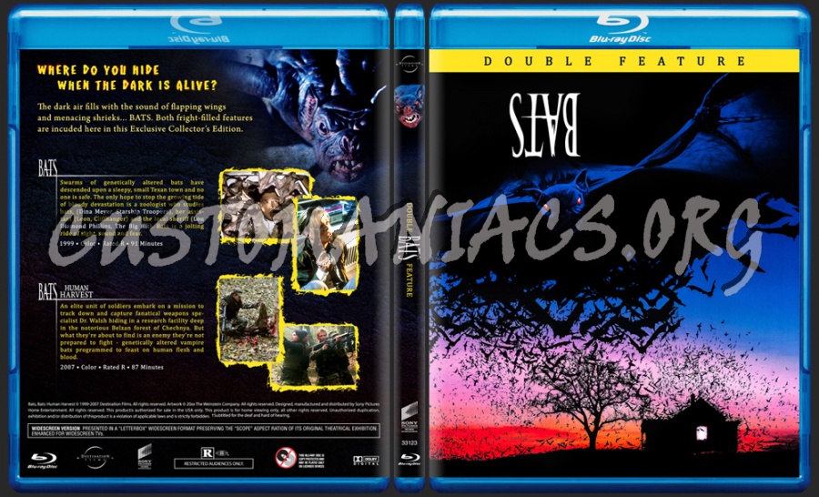 Bats - Double Feature blu-ray cover