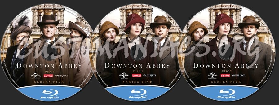 Downton Abbey Series 5 blu-ray label