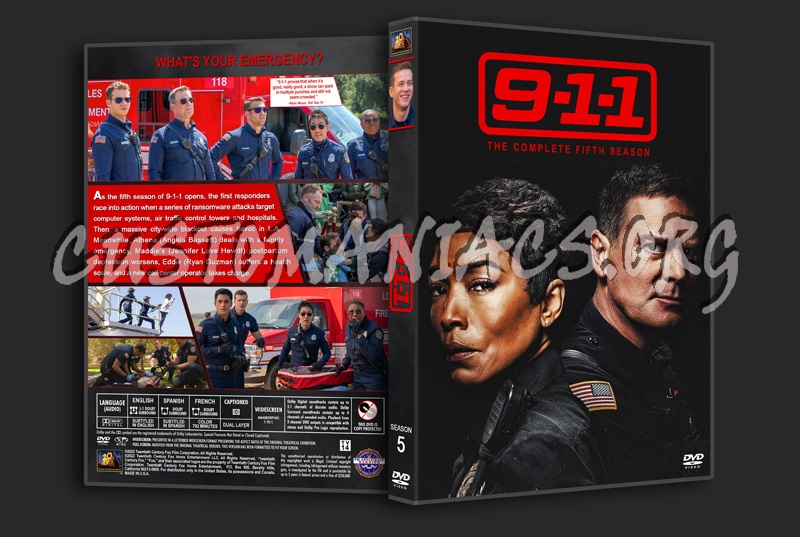 9-1-1 - Season 5 dvd cover