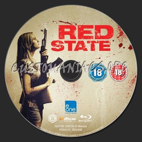 Red State blu-ray label