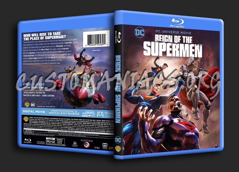 Reign of the Supermen blu-ray cover