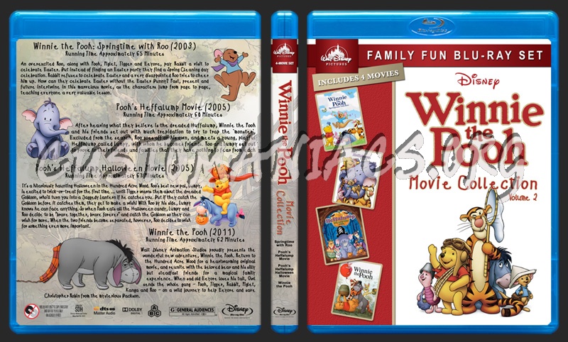 Winnie the Pooh Collection - Volume 2 blu-ray cover