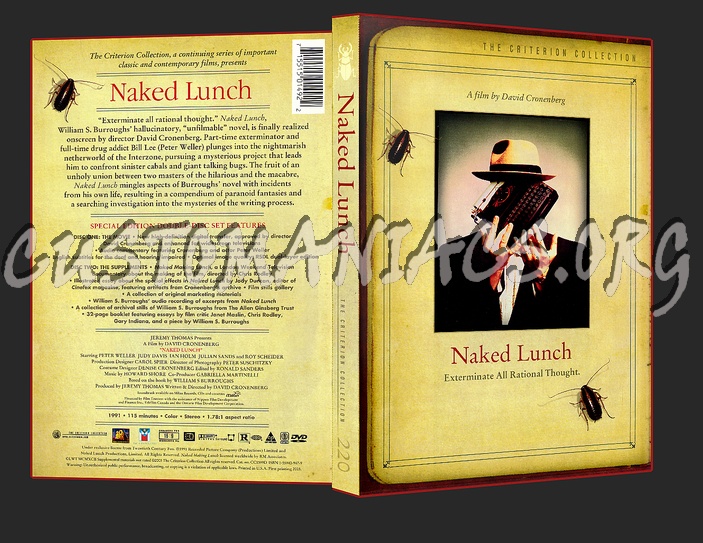 220 - Naked Lunch dvd cover