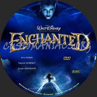 Enchanted dvd label