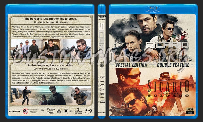 Sicario Double Feature (4K) blu-ray cover