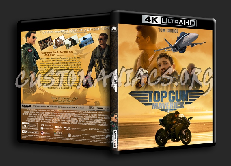 Top Gun: Maverick 4k dvd cover