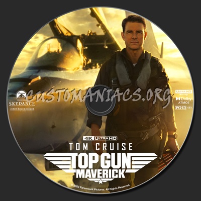 Top Gun: Maverick 4k blu-ray label