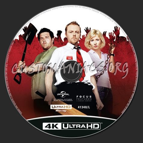 Shaun of the Dead 4K blu-ray label