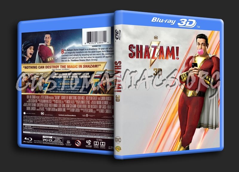 Shazam! 3D blu-ray cover