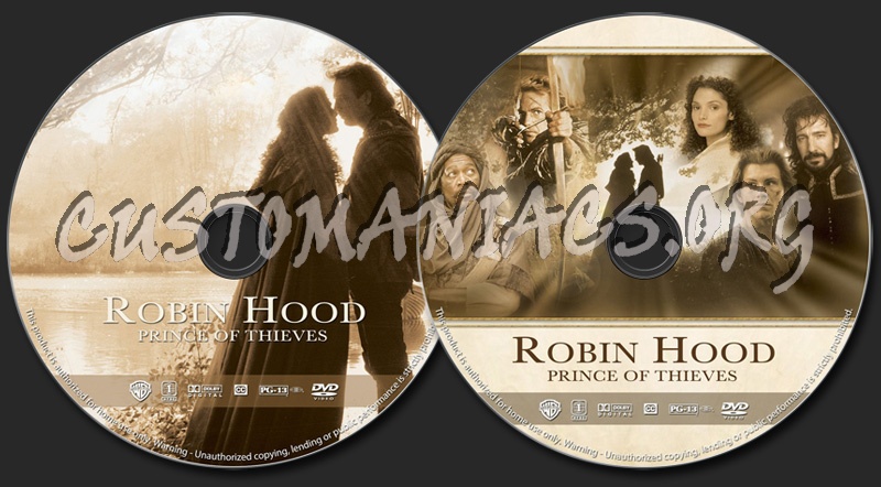Robin Hood: Prince of Thieves dvd label