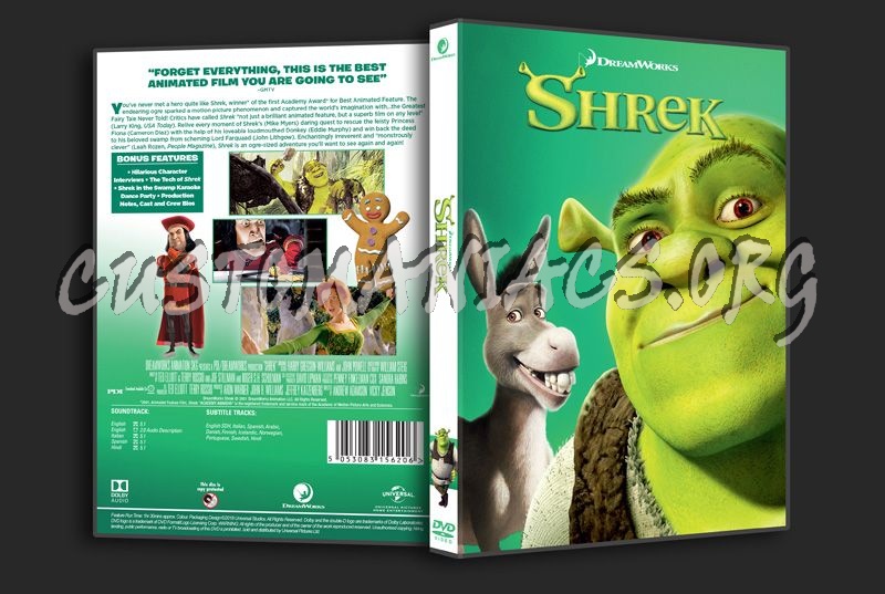 Shrek dvd cover