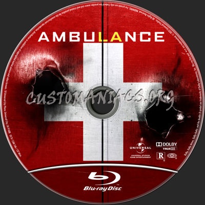 Ambulance (2022) blu-ray label