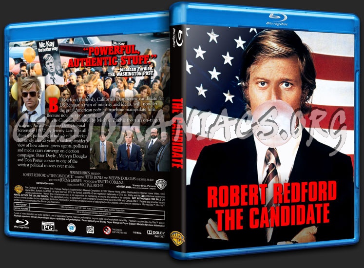 The Candidate (1972) blu-ray cover