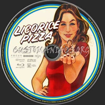 Licorice Pizza (2021) blu-ray label