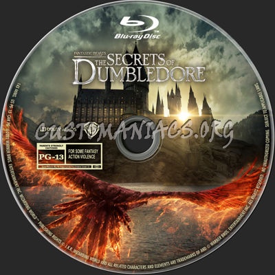 Fantastic Beasts: The Secrets of Dumbledore (2022) blu-ray label