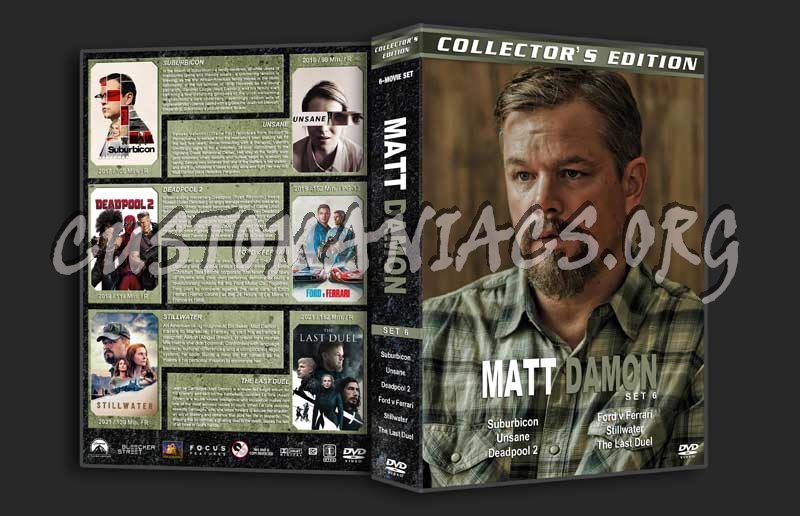 Matt Damon Collection - Set 6 dvd cover