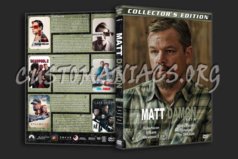 Matt Damon Collection - Set 6 dvd cover