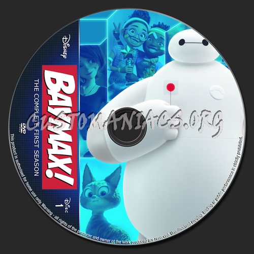 Baymax Season 1 dvd label