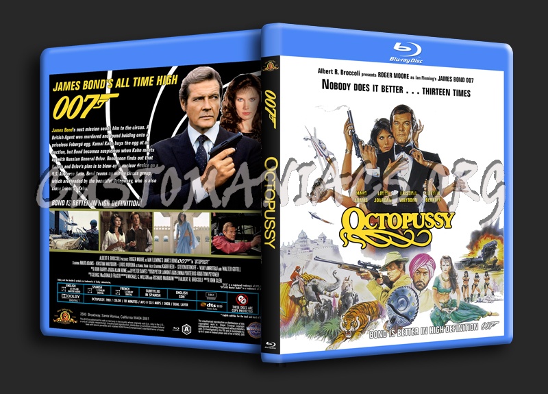 James Bond 007 - Octopussy blu-ray cover